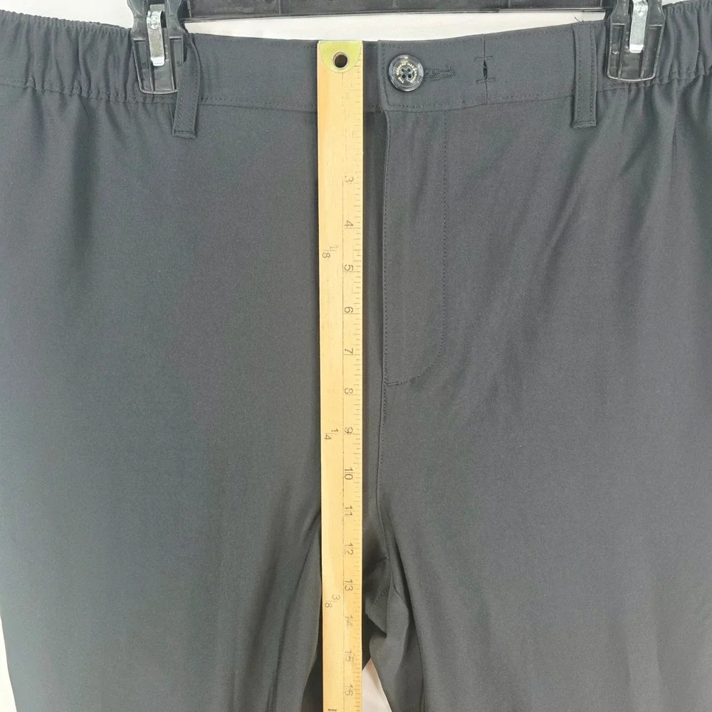 Chubbies Everywear Pants Men 36x30 Black Performance Tapered Chino Elastic Waist